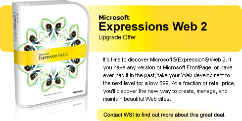 Microsoft Expression Web 2 Upgrade Offer